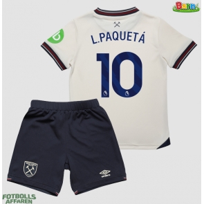 West Ham United Lucas Paqueta #10 Bortaställ Barn 2025-26 Kortärmad (+ Korta byxor)